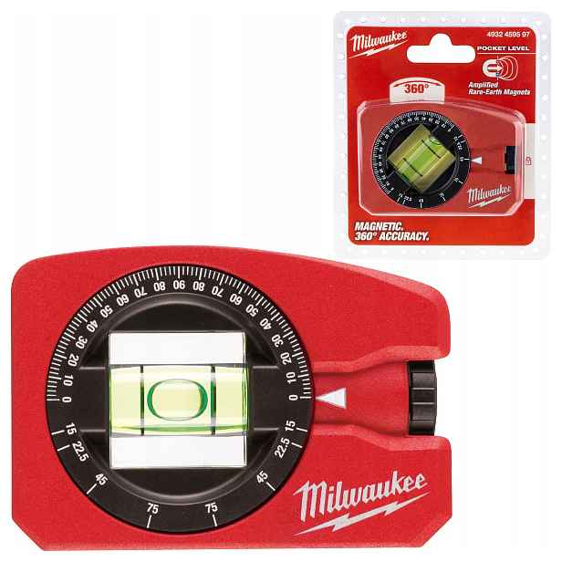 Vodováha Pocket Milwaukee kompaktní kapesní magnetická mini 7,8 cm