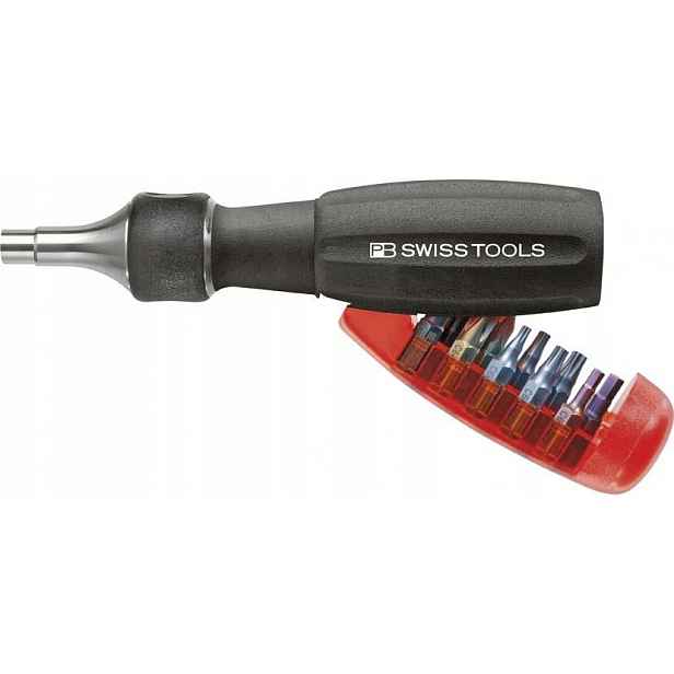 Rukojeť s rukojetí a zásobníkem na bity Ph Pz Torx Swiss Tools