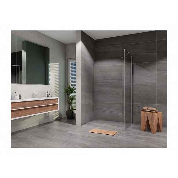 Stěna pevná Lansanit Brix SPHY90 890 mm chrom/čiré sklo
