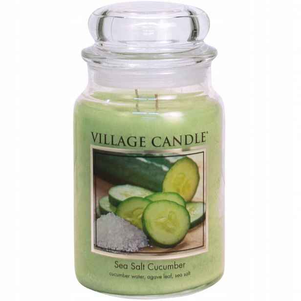 Velká svíčka Sea Salt Cucumber Village Candle