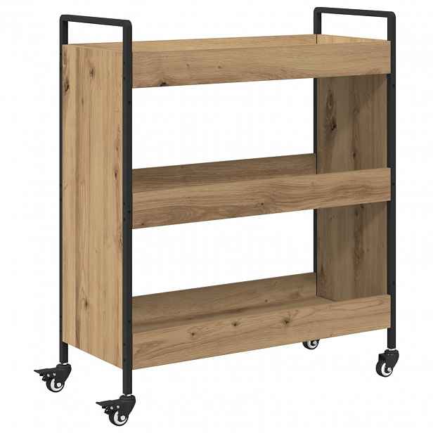 vidaXL Kuchyňský vozík Artisanový dub 70 x 30 x 82 cm Kompozitní dřevo