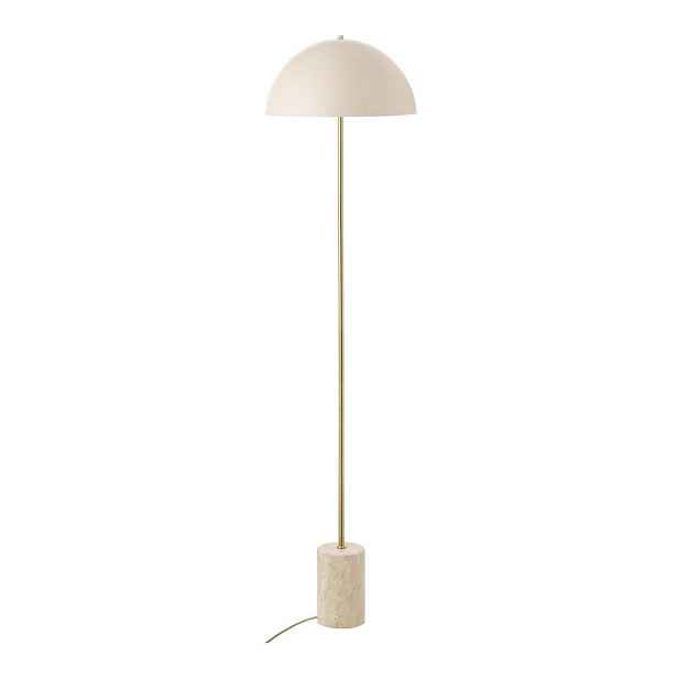 Béžová stojací lampa s kovovým stínidlem (výška 155 cm) Sheffield – House Nordic