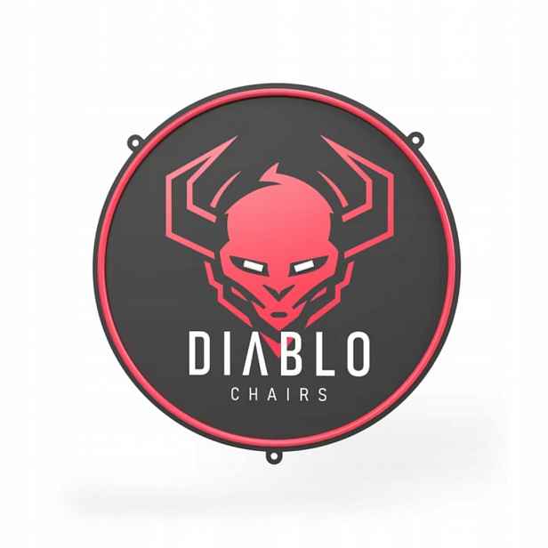 Neon Led pro herní pokoj, černá barva Diablo Chairs