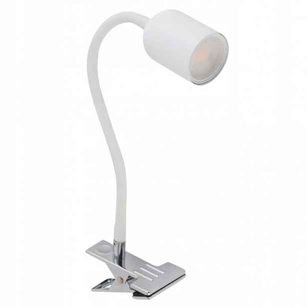 Stolní Lampa Top Bílá 1XGU10 Na Klip moderní do čtecí kanceláře