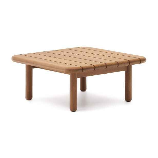 Zahradní odkládací stolek z teakového dřeva 70x70 cm Turqueta – Kave Home