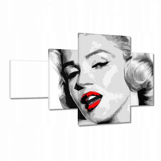 Obrazy 130x80 Marilyn červené rty