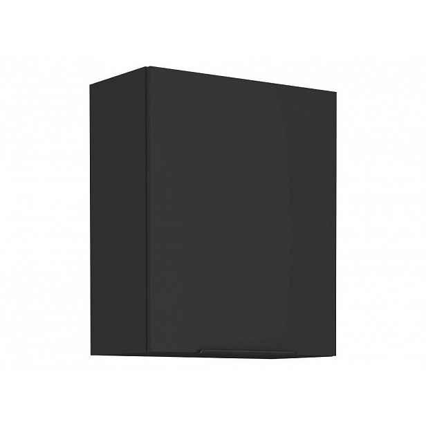 Horní kuchyňská skříňka SAJU - šířka 60 cm, černá