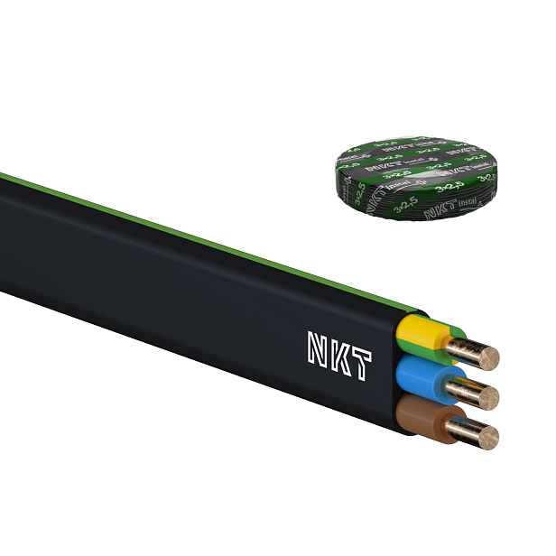 Kabel CYKYLo-J 3× 2,5 RE 25 m/bal.