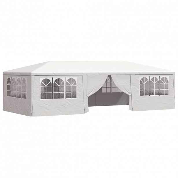 vidaXL Profesionální party stan s bočnicemi 4 x 9 m bílý 90 g/m²