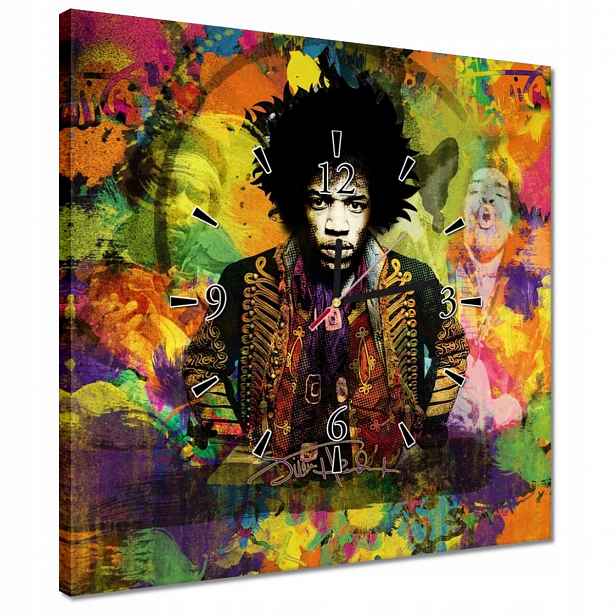 Hodiny 40x40 Jimmy Hendrix