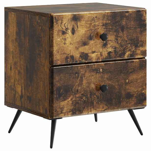 vidaXL Noční skříňka Kouřový dub 43 x 34,5 x 47,5 cm Kompozitní dřevo