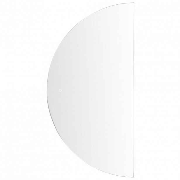 Beliani KOUPELNOVÉ ZRCADLO s LED osvětlením půlkulaté 60/120 cm Loue
