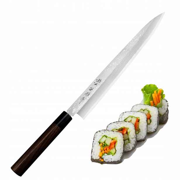 Hideo Kitaoka Shirogami Satin Japonský Nůž Yanagi Sashimi na sushi 27 cm