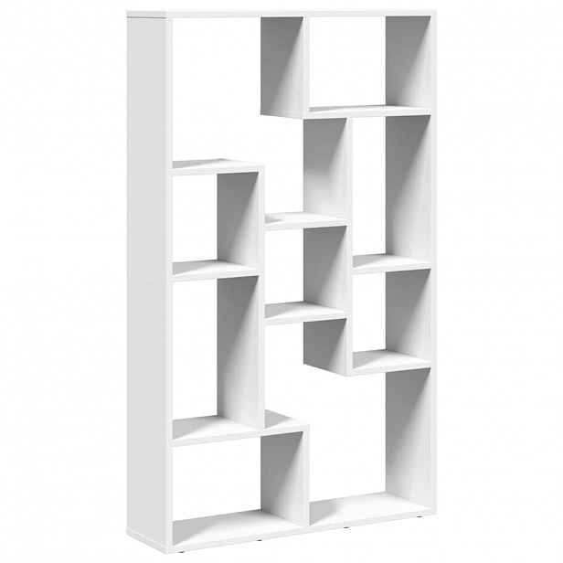vidaXL Knihovna bílá 72 x 20 x 120,5 cm kompozitní dřevo
