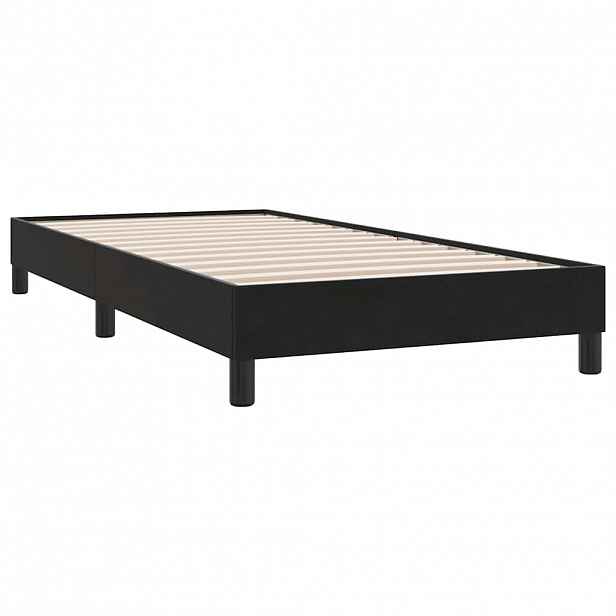 vidaXL Rám postele bez matrací černý 100x210 cm samet