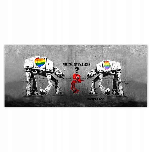 Fototapety 211x91 Are you my fathers Banksy