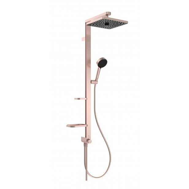 Ideal Standard CeraTwist ALU+ - Sprchový set bez baterie, 26x26 cm, 2 proudy, rosé BE213RO