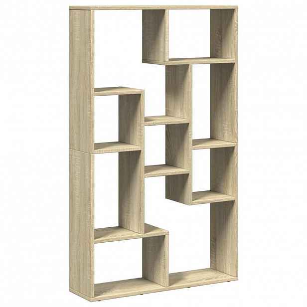 vidaXL Knihovna dub sonoma 72 x 20 x 120,5 cm kompozitní dřevo