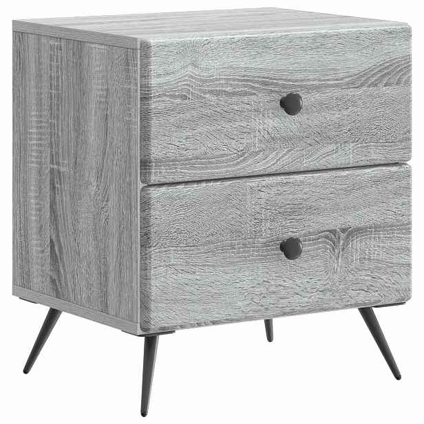 vidaXL Noční skříňka Šedá sonoma 43 x 34,5 x 47,5 cm Kompozitní dřevo
