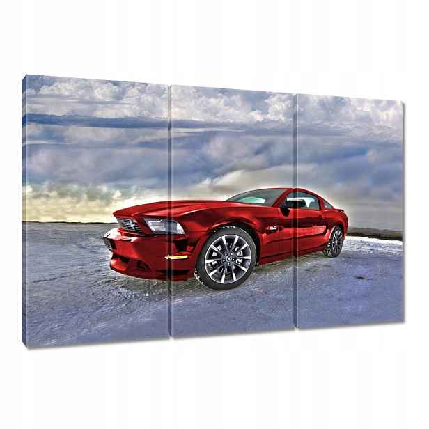 Obraz 120x80 Červený Ford Mustang