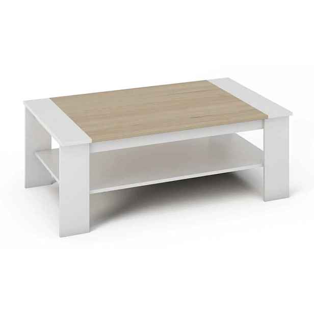 Casarredo Konferenční stolek BARI bílá/sonoma