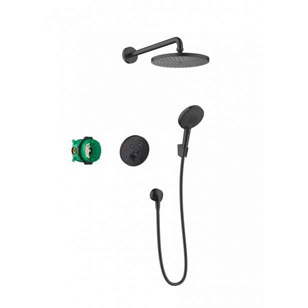 Sprchový systém Hansgrohe Raindance S pod omítku s termostatickou baterií matná černá 27959670