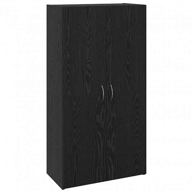vidaXL Kancelářská skříň Černý dub 60 x 32 x 115 cm Kompozitní dřevo