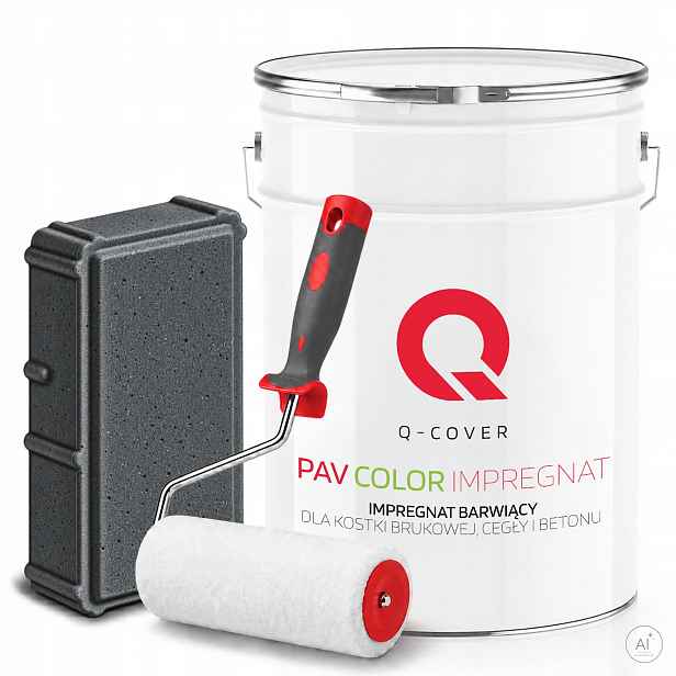 Barvicí impregnát na betonu kostky 10 l Šedý antracit Uv váleček