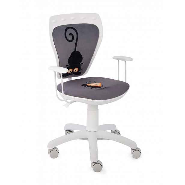 Křeslo Ministyle White kočka a myš
