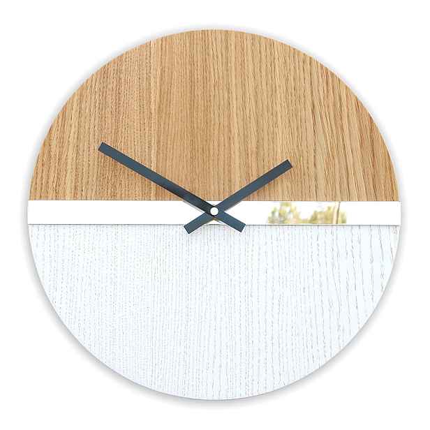 ModernClock Nástěnné hodiny Dab hnědé