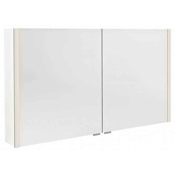 Sapho Alix - Zrcadlová skříňka s LED osvětlením 126x70x18 cm, 2x dvířka, bílá AX126-0030