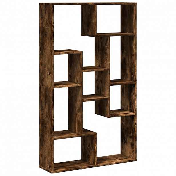 vidaXL Knihovna kouřový dub 72 x 20 x 120,5 cm kompozitní dřevo