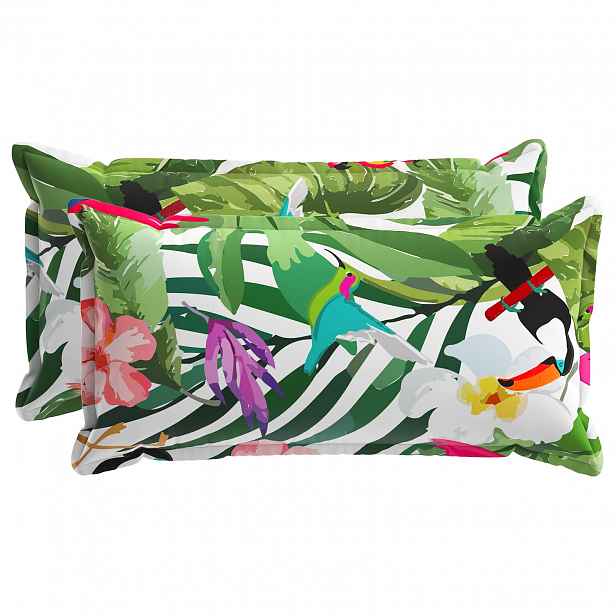 vidaXL Povlak na polštář 2 ks HOUTEN Vícebarevný 40 x 80 cm Polyester
