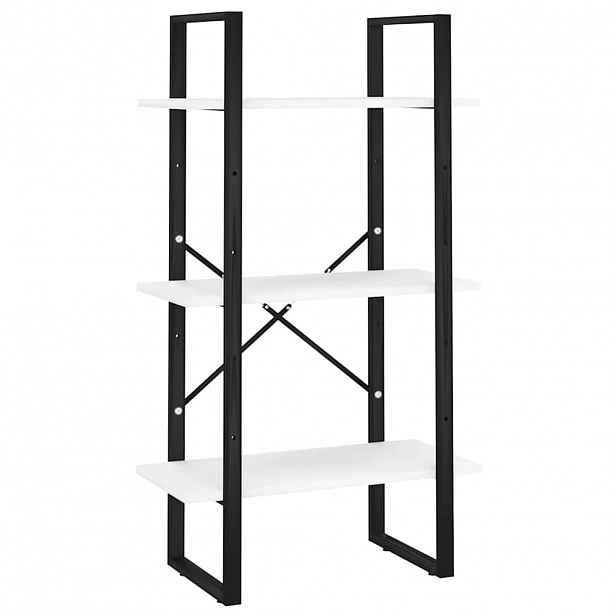 vidaXL Úložný regál bílý 60 x 30 x 105 cm kompozitní dřevo
