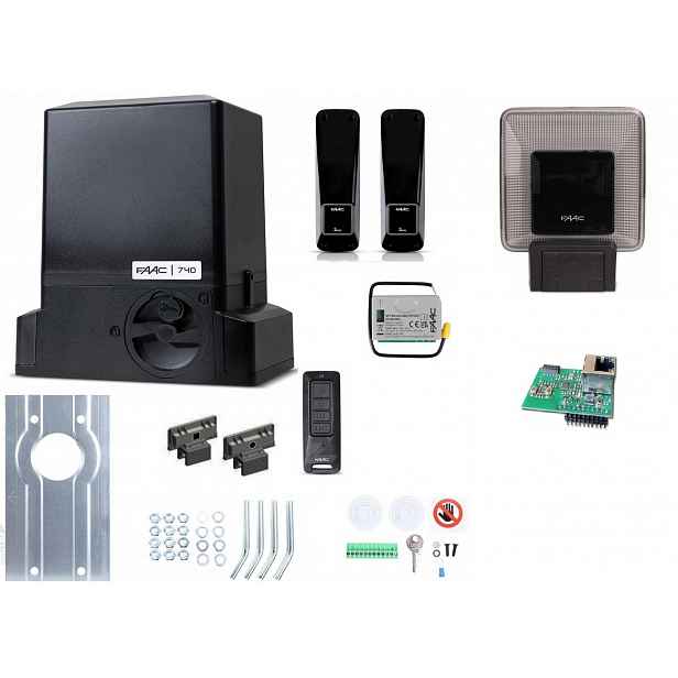 Faac DELTA2 740C Sada pro 500 kg Pilot XT4FDS E781C Xwbl WiFi Lan Nová!