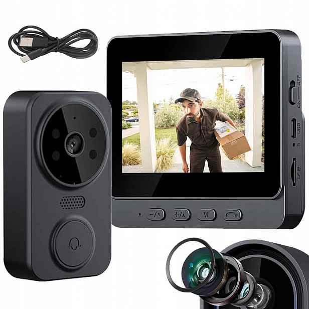 Videotelefon Do Dveří S Kamerou 1080P Interkom Videotelefon Zvonek Sada