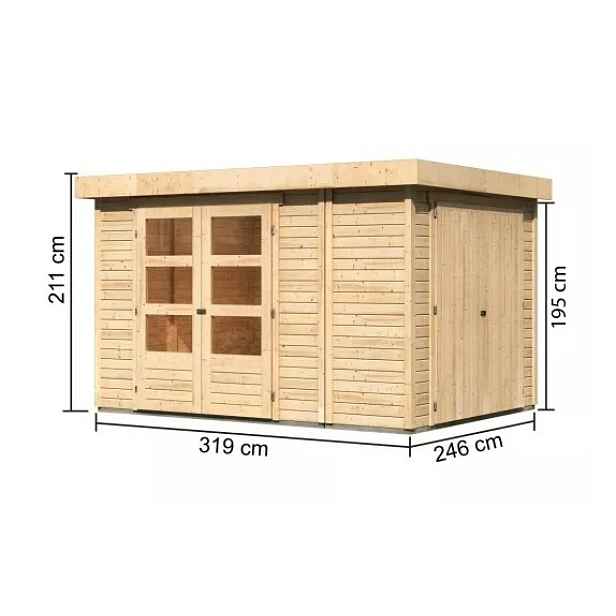Dřevěný zahradní domek RETOLA 4 Lanitplast
