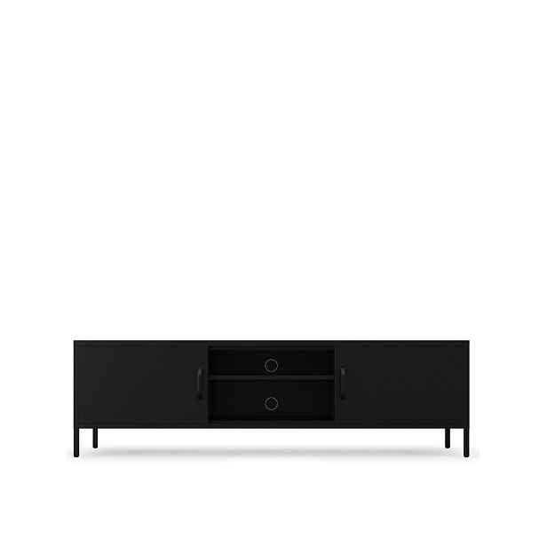 Kovová skříňka pod televizi 170 cm Rosaria XL Black