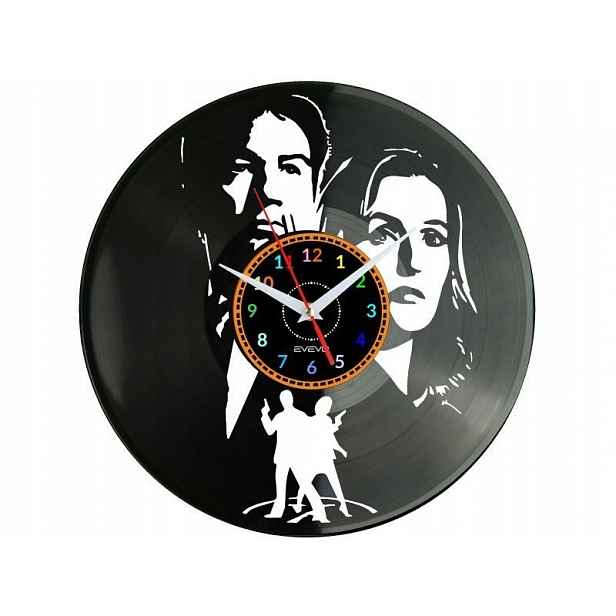 Tv seriál Dárek Originální dekorace do domu Hodiny z vinylové desky