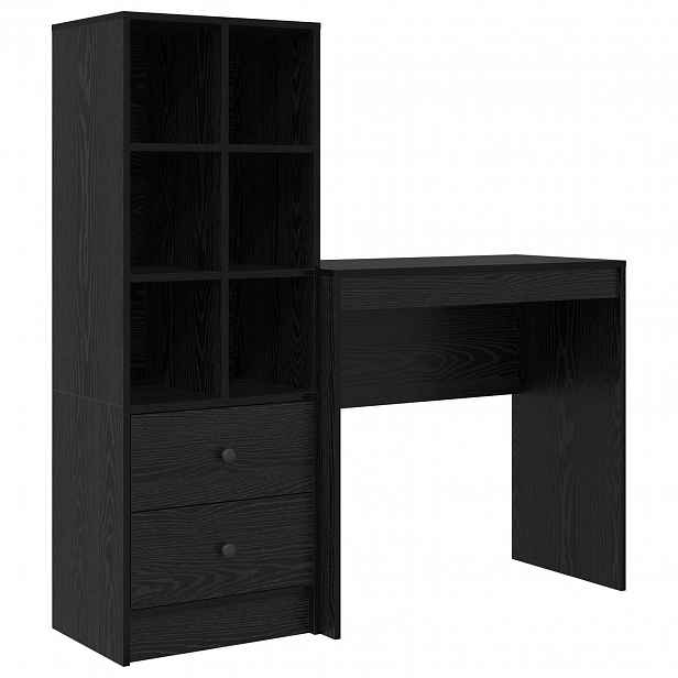 vidaXL Stůl Černý dub 125,5 x 40 x 127 cm 2 ks