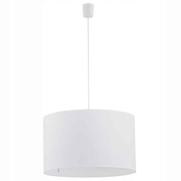 Závěsná Stropní Svítidlo Pendel Bílá Lněná 3 zdroje E27 Rondo Tk Lighting