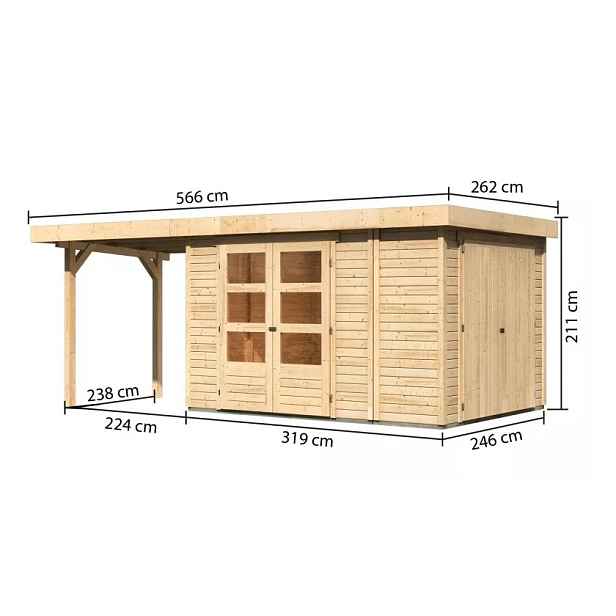 Dřevěný zahradní domek RETOLA 4 Lanitplast