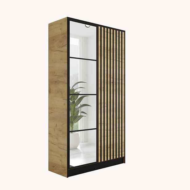 Kier Furniture ŠATNÍ SKŘÍŇ EDEN 2D v3 - 105x205x39 cm - Dub Craft