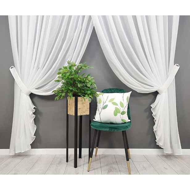 Luxusní voál Záclona 250x400 připravený s lemováním