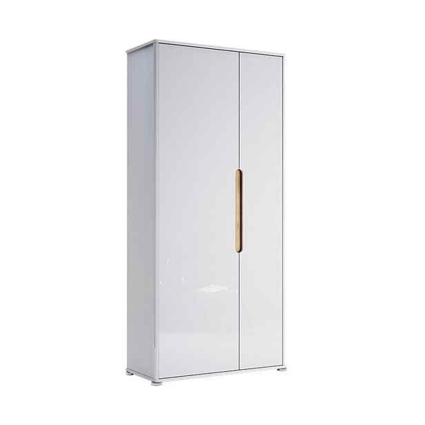 Předsíňová skříň 90 cm bílý lesk Stella