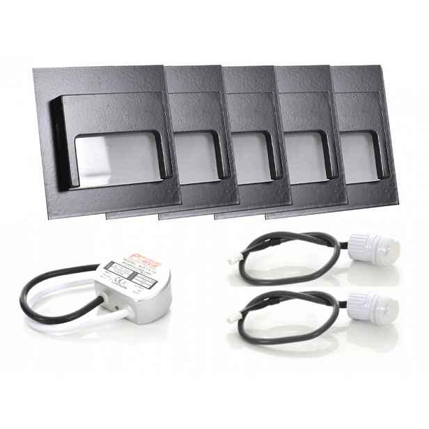 Sada Led schodišťové halogenové lampy 5x senzory