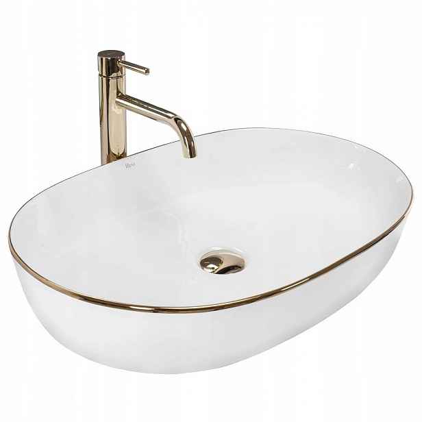 Umyvadlo Cleo 61 Gold Edge – Na Desku