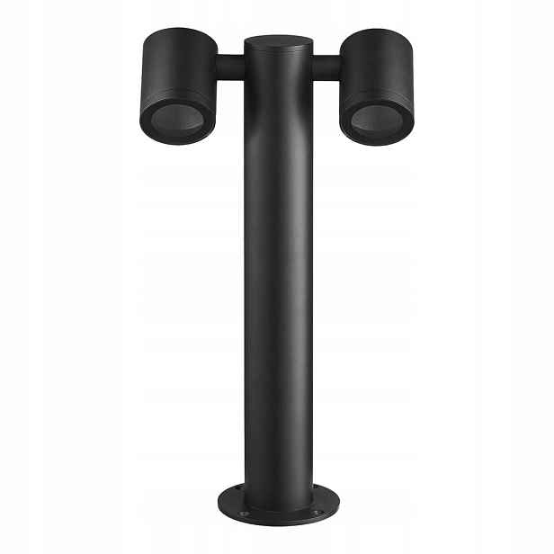 Venkovní stojací lampa Ketto 2xGU10 IP44 černá Eko-Light