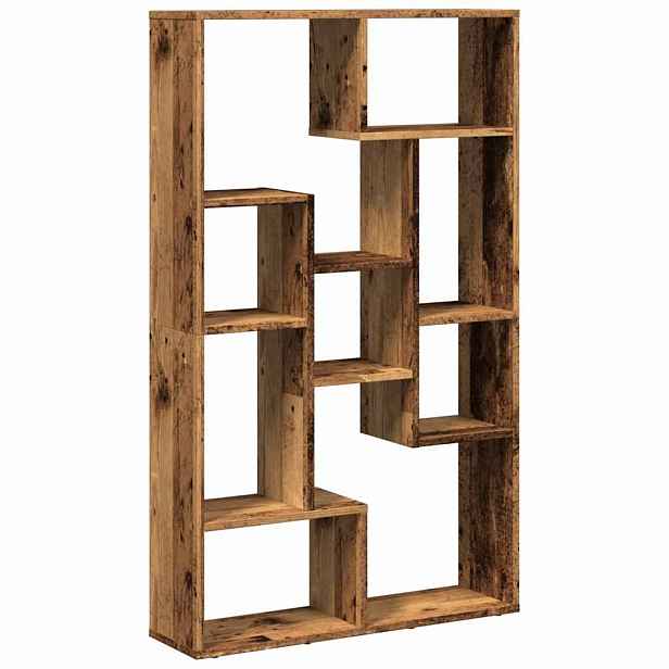 vidaXL Knihovna old wood 72 x 20 x 120,5 cm kompozitní dřevo