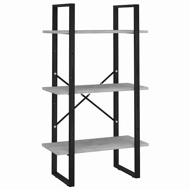 vidaXL Úložný regál betonově šedý 60 x 30 x 105 cm kompozitní dřevo